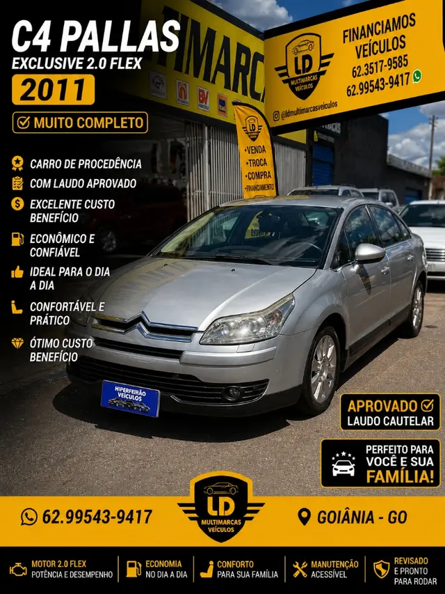 Carro Citroën C4 Pallas 2011 Exclusive 2.0 16V (flex) (aut)