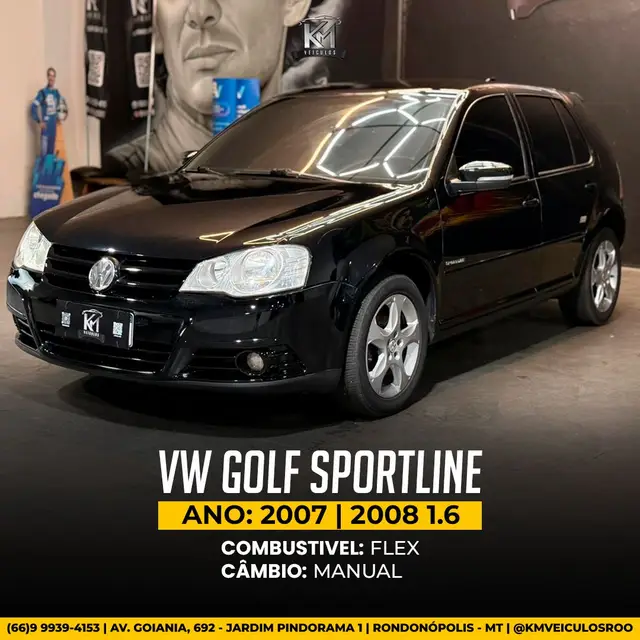 Carro Volkswagen Golf 2008 Sportline 1.6 (Flex)