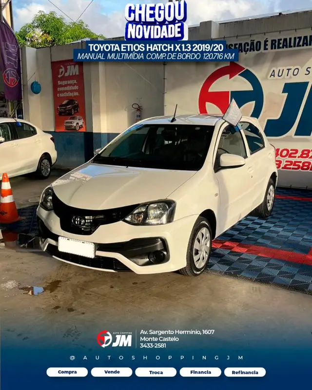 Carro Toyota Etios 2020 X 1.3 (Flex)