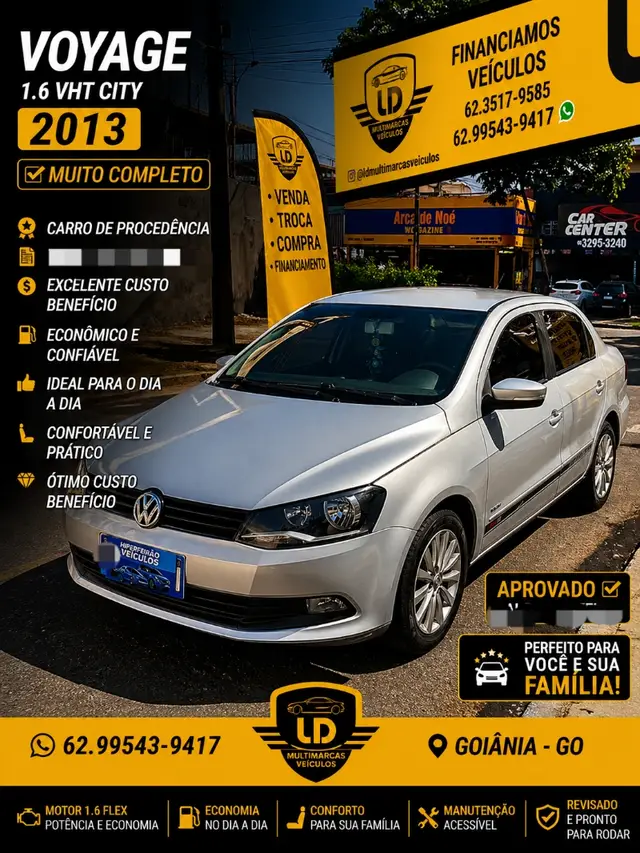Carro Volkswagen Voyage 2013 1.6 VHT City (Flex)