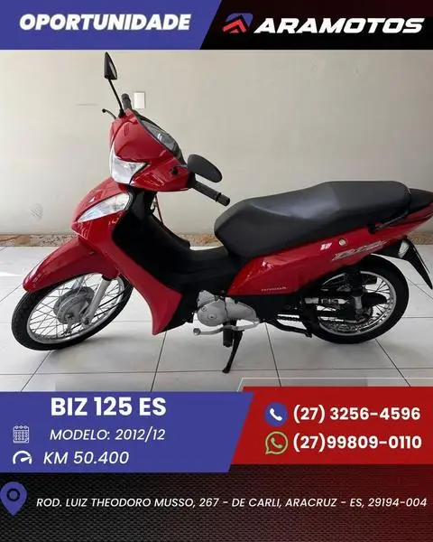 Moto Honda Biz 125 2012 ES