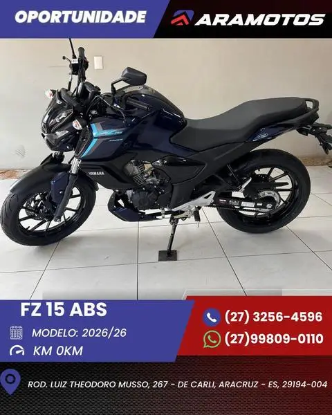 Moto Yamaha Fazer FZ15 2026 ABS