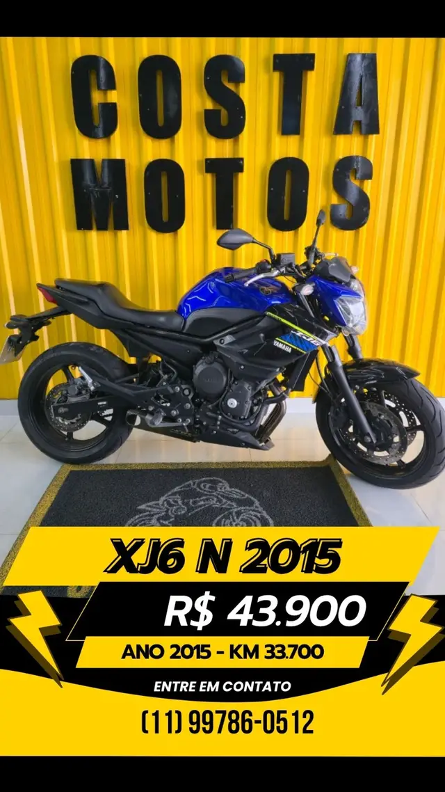 Moto Yamaha XJ6 N 2015 XJ6 N 600