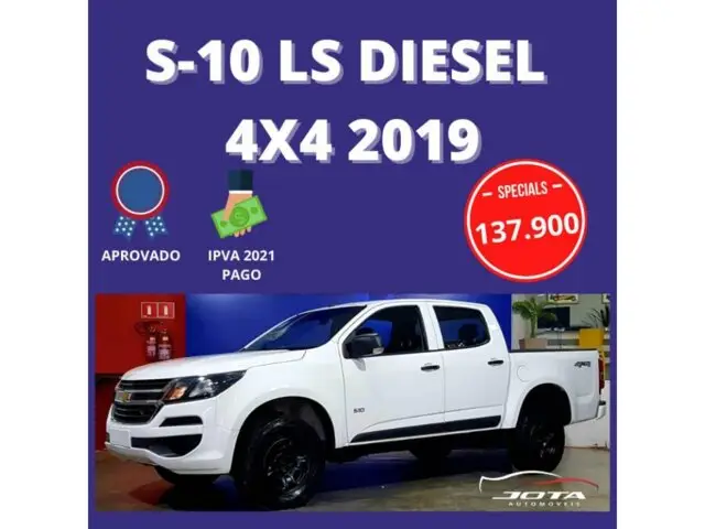Carro Chevrolet S10 Cabine Dupla 2019 S10 2.8 CTDI LS 4WD (Cabine Dupla)