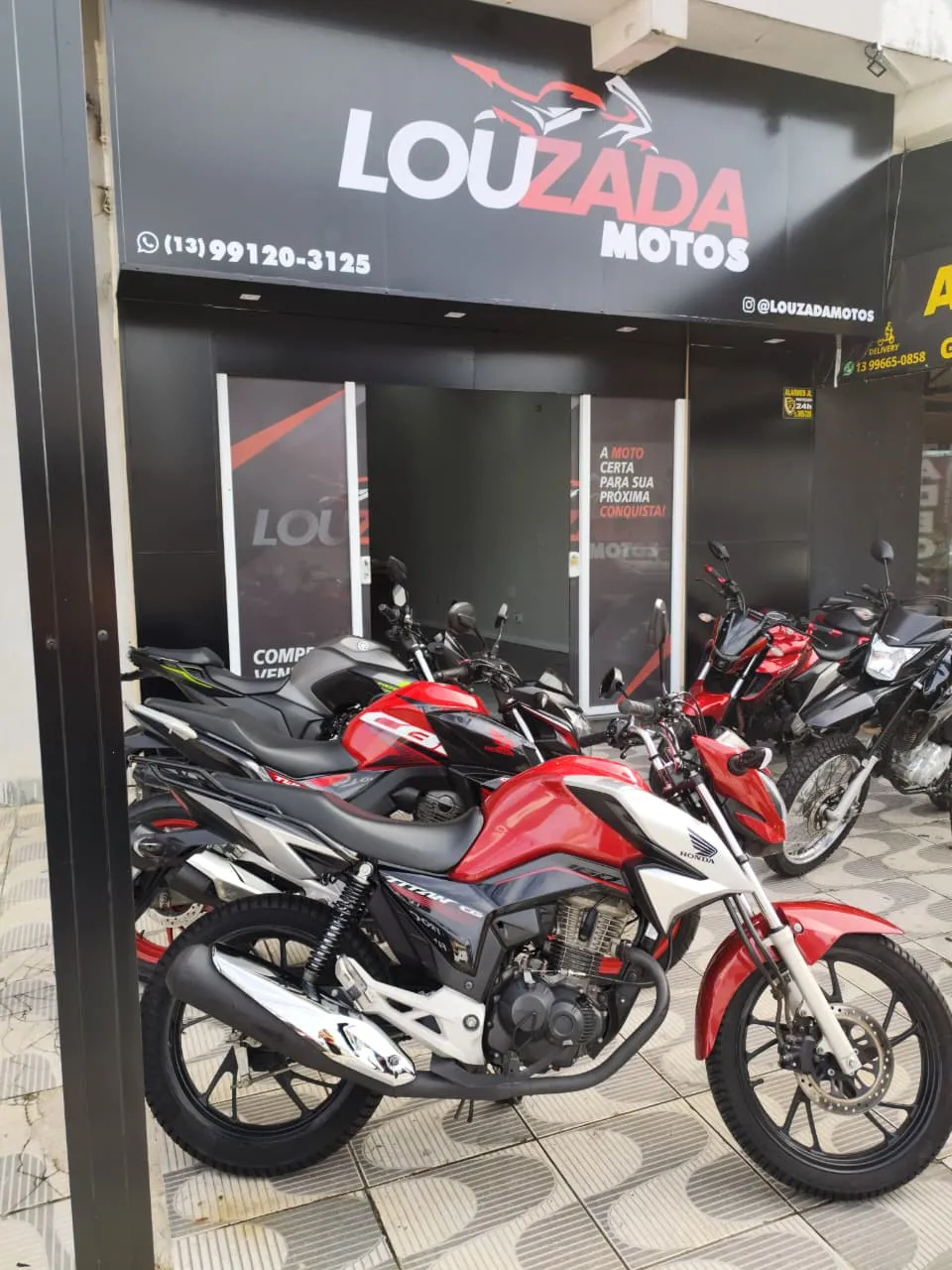 Fachada da loja Louzada Motos LTDA - Peruíbe - SP