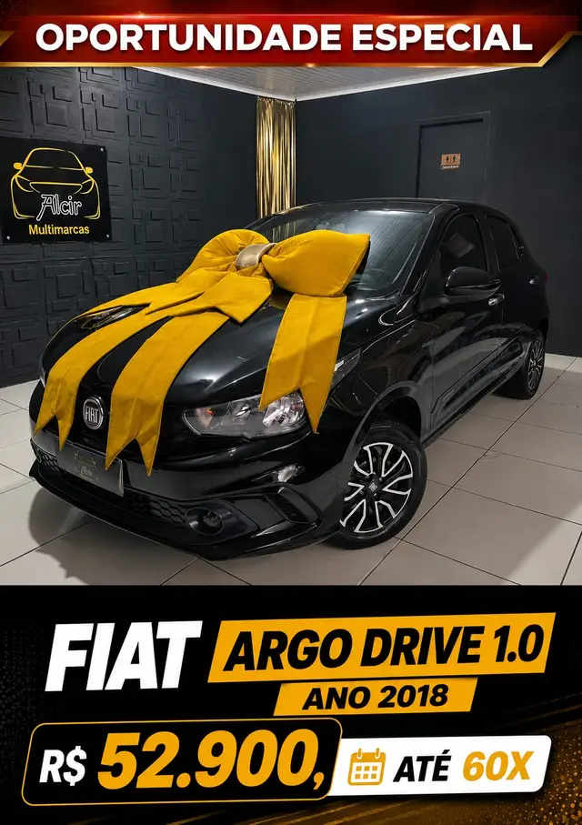 Carro Fiat Argo 2018 Drive 1.0 Firefly (Flex)