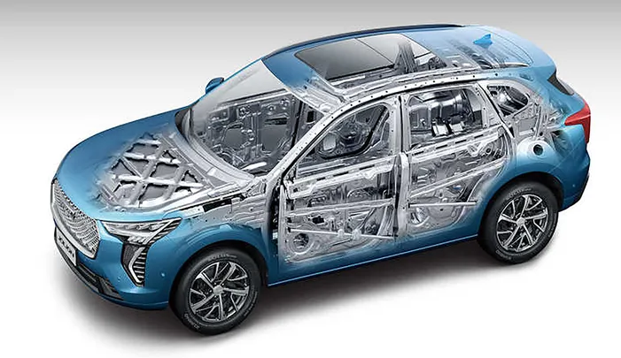 Matriz Lemon, que será usada por SUVs da marca Haval a serem montados no Brasil, utiliza mais de 70% de aços específicos para melhorar rigidez e reduzir peso e consumo