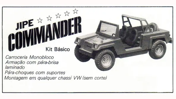 Buggy com porte de Renault Kwid, carroceria em fibra de vidro e mecânica Volkswagen já carregava o nome do SUV da Jeep há 36 anos