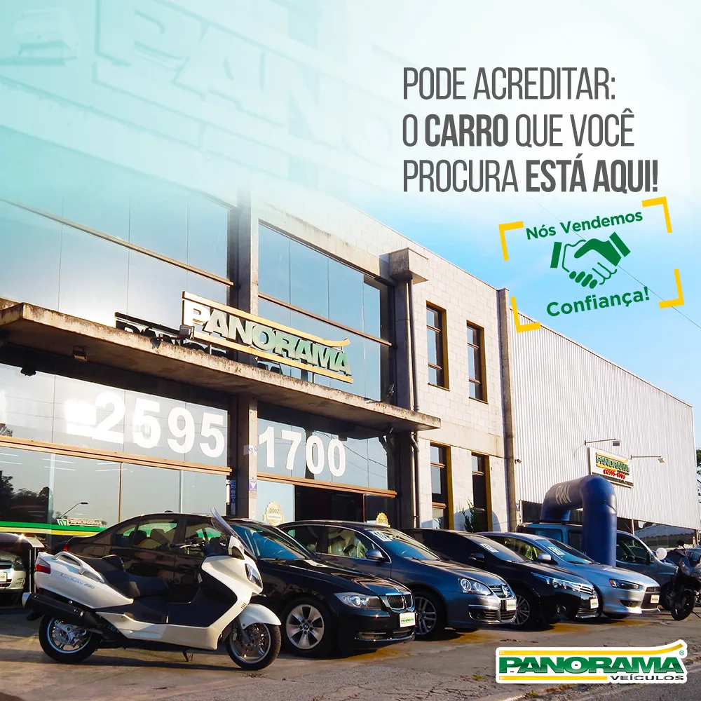 Fachada da loja Panorama Veiculos - Ribeirão Pires - SP