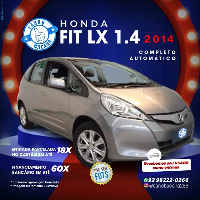 Carro Honda Fit 2014 LX 1.4 (flex)