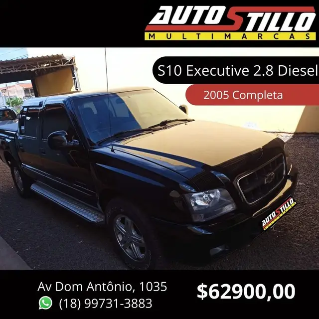 Carro Chevrolet S10 Cabine Dupla 2005 S10 Executive 4x4 2.8 (Cab Dupla)