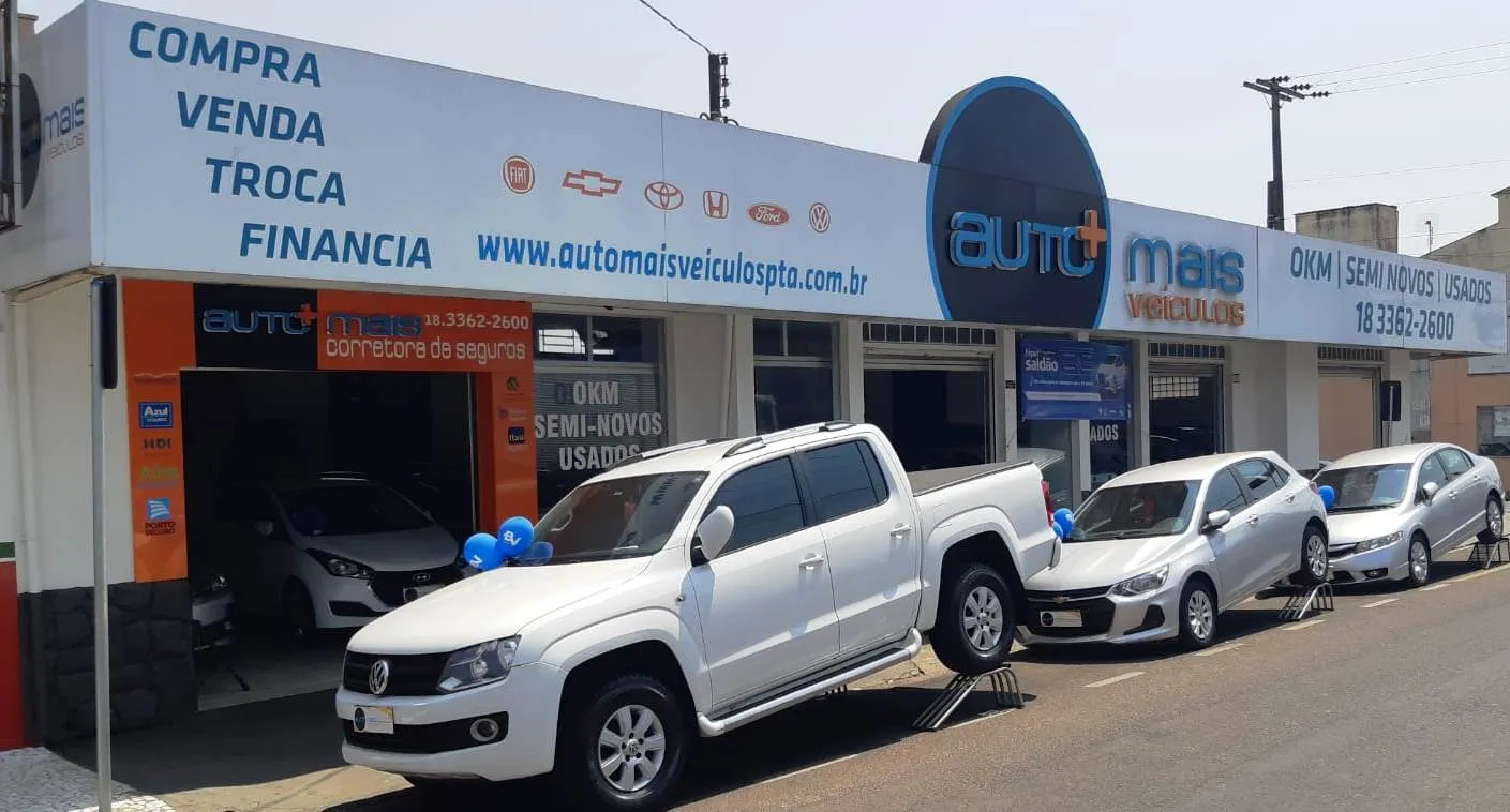 Fachada da loja AutoMais Veículos - Paraguaçu Paulista - SP