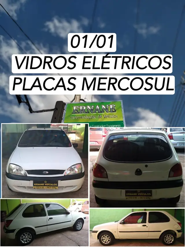 Carro Ford Fiesta Hatch 2001 GL 1.0 MPi 2p