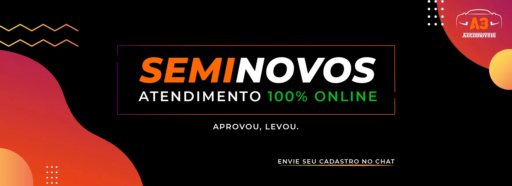 Fachada da loja Veículos à venda em A3 AUTOMOVEIS - Pinhais - PR