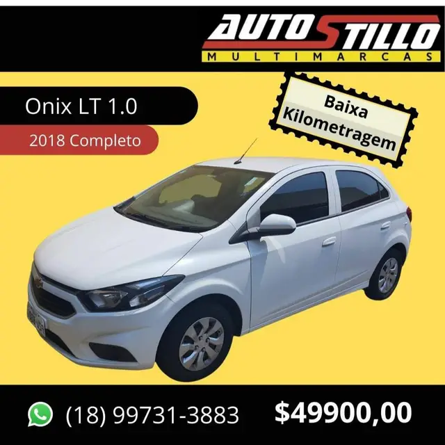 Carro Chevrolet Onix 2018 1.0 LT SPE/4