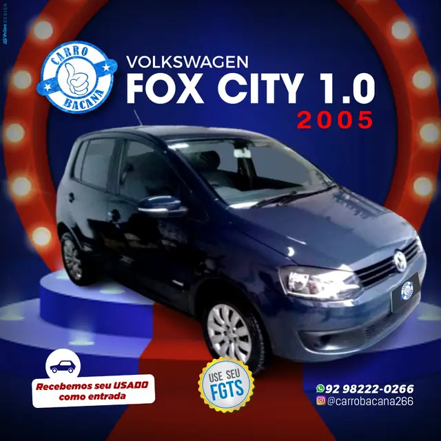 Carro Volkswagen Fox 2005 City 1.0 8V (Flex)