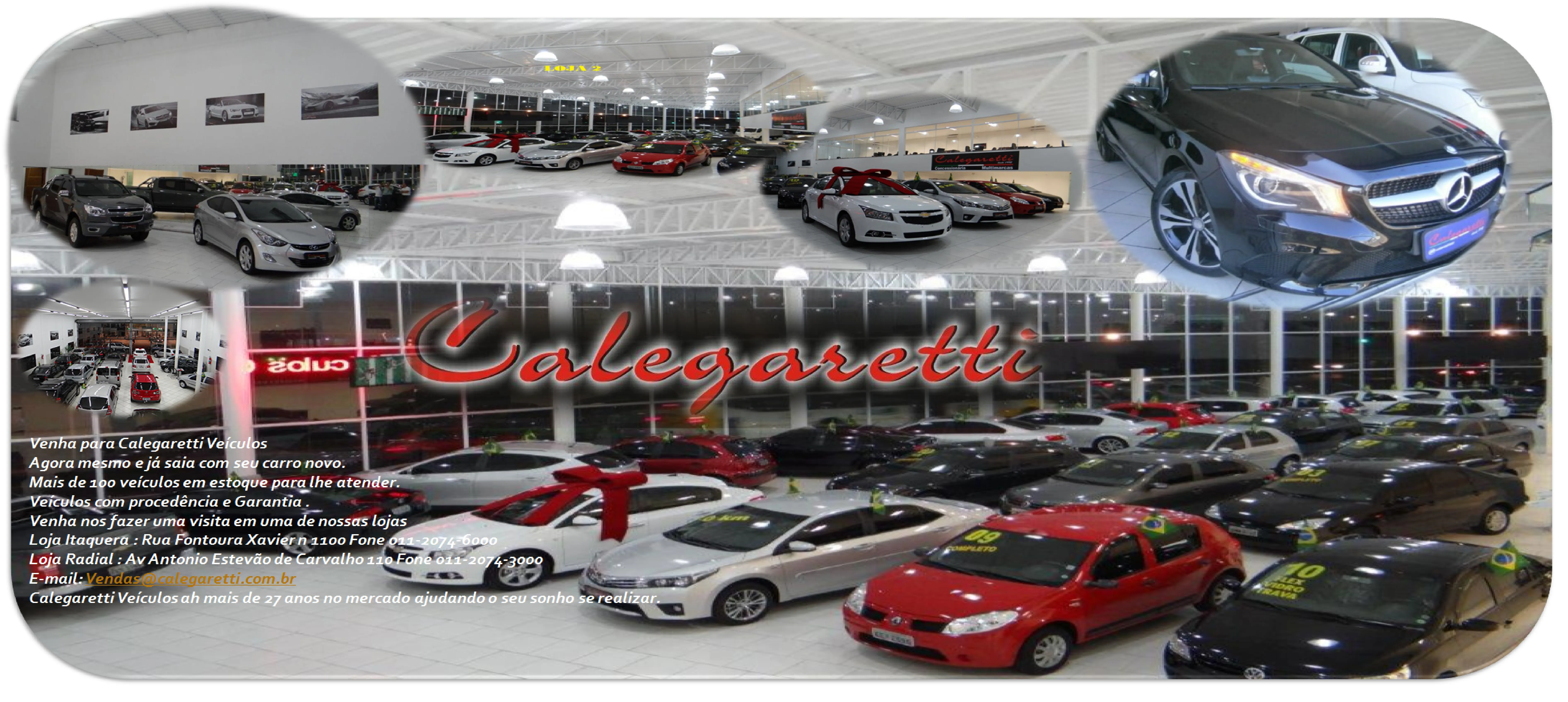Fachada da loja Veículos à venda em Calegaretti multimarcas - São Paulo - SP | Mobiauto
