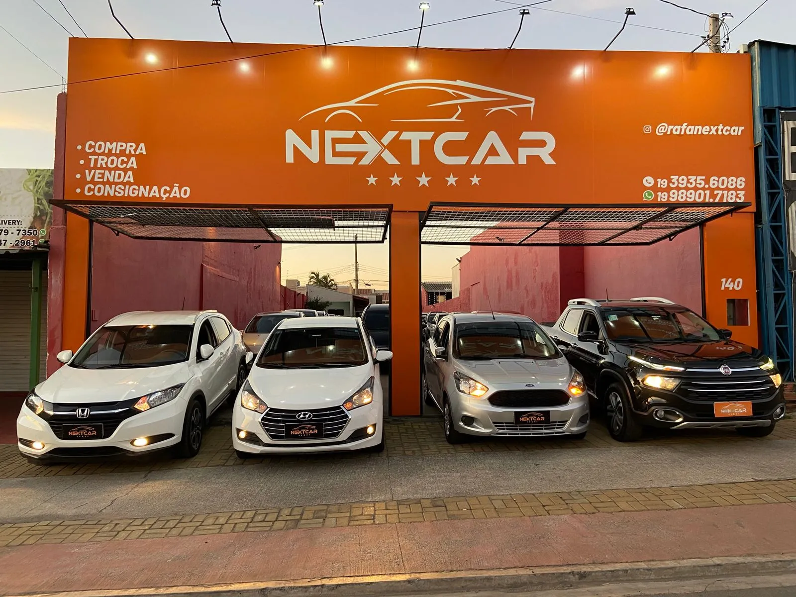 Fachada da loja NEXTCAR COMERCIO DE VEICULOS LTDA - Indaiatuba - SP