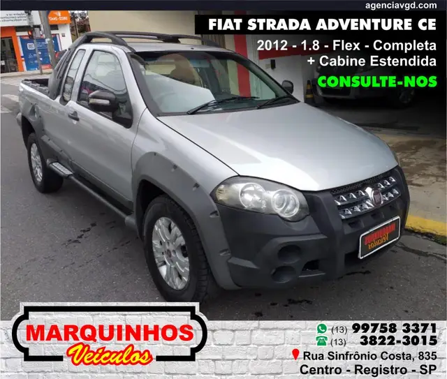 Carro Fiat Strada 2012 Adventure 1.8 16V (Flex) (Cabine Estendida)