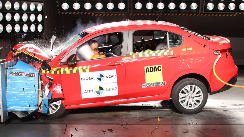 Fiat Argo e Cronos têm nota rebaixada para zero em segurança no Latin NCAP