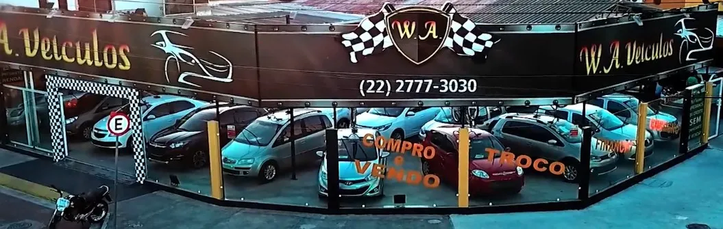 Fachada da loja Veículos à venda em W. A. Veículos - Rio das Ostras - RJ | Mobiauto