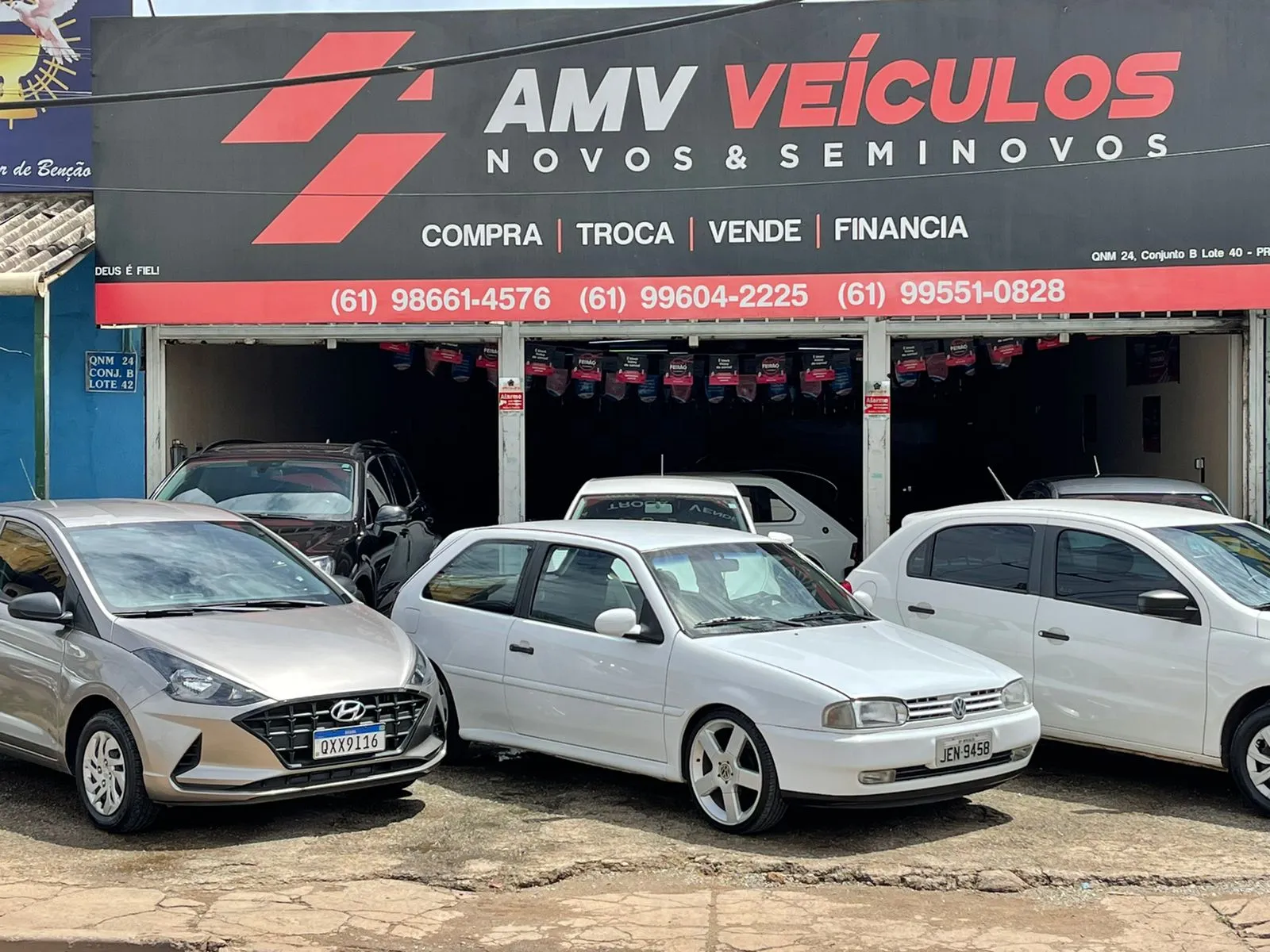Fachada da loja AMV VEICULOS - Brasília - DF