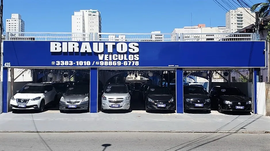 Fachada da loja Veículos à venda em BIRAUTOS VEICULOS - Guarujá - SP | Mobiauto