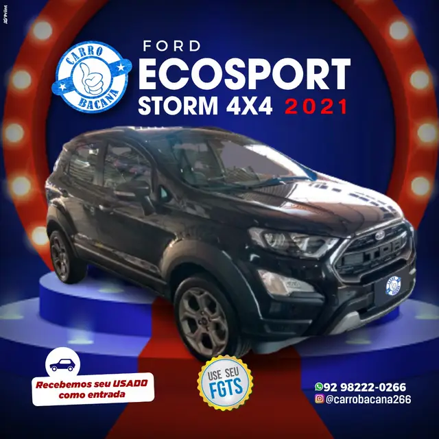 Carro Ford EcoSport 2021 Storm 2.0 16V 4x4 (Aut) (Flex)
