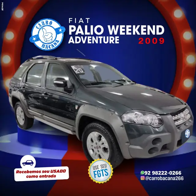 Carro Fiat Palio Weekend 2009 Adventure Locker 1.8 8V (Flex)