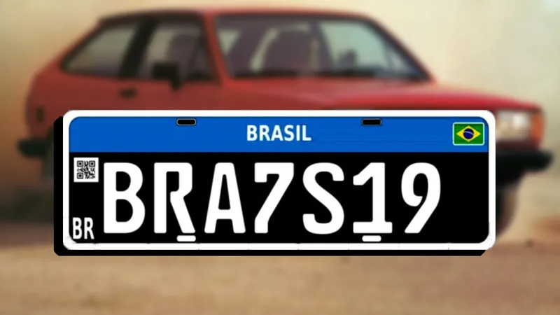 Placas voltam a ter fundo preto em carros antigos, mas cuidado aonde vai