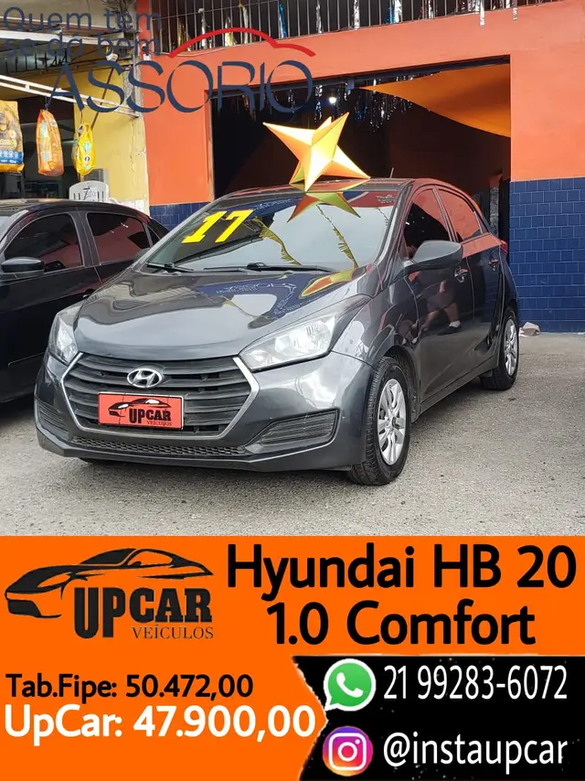 Carro Hyundai HB20 2017 1.0 Comfort Style (Flex)