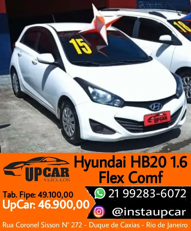 Carro Hyundai HB20 2015 1.6 Comfort Style (Flex)